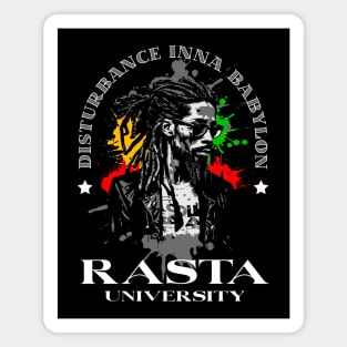 Rasta University Disturbance Inna Babylon Rasta Colors Reggae Magnet